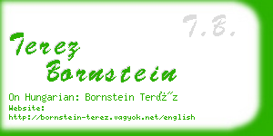 terez bornstein business card